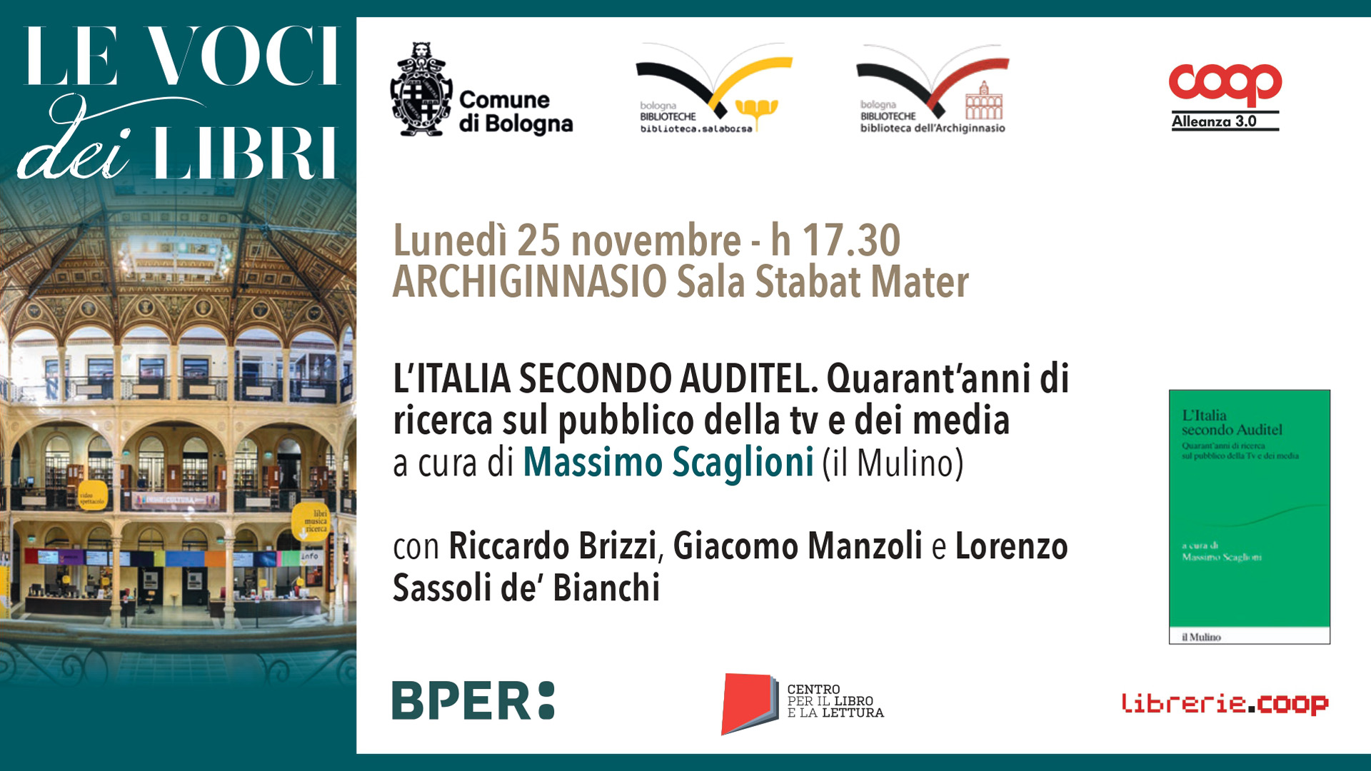 Evento di presentazione del volume “L’Italia secondo Auditel”